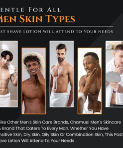 CHAMUEL MEN Anti Aging Daily Aftershave for Men - All Natural Mens Face Cream and Moisturizer with Argan, Shea & Aloe Facial Fuel for Sensitive, Dry, Oily or Combo Skin, 2.6 oz 12 8145LzxY0vL 1