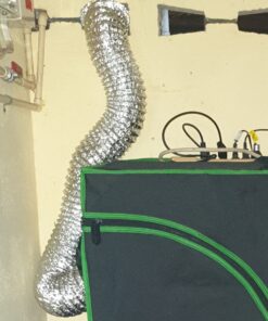 iPower GLDUCT4X8C 4 inch 8 feet Non-Insulated Flex Air Aluminum Foil Ducting Dryer Vent Hose for HVAC Ventilation with 2 Clamps, 4'' X 8', Silver 4'' X 8' 41 8145yOlchgL