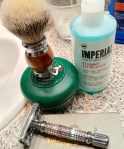 VIKINGS BLADE The Chieftain Safety Razor + 5 Swedish Platinum Super Blades + Carry Case Chromium Silver 53 8146BztCXoL