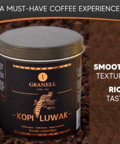 Granell Kopi Luwak Coffee Beans – Ethically Sourced Wild Civet Coffee, Gourmet Coffee Beans, Indonesian Luwak Arabica Whole Bean Coffee, Popular Coffee Gifts for Coffee Lovers, Men & Women 100g/3.5oz 3.52 Ounce (Pack of 1) 12 8146wHMtnoL