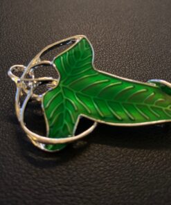 HityTech Alloy Elven Leaf Brooch Green Leaf Brooch Clasp Pin 17 8148QDVFmYL