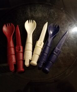 Alternative view of KA-BAR 9909USA, All-American Spork & Knife, Package of 3