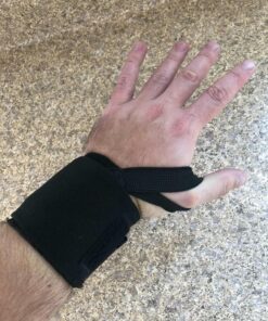 Stoic Wrist Wraps Weightlifting, Powerlifting, Cross Training, Bodybuilding with Thumb Loop. for Gym Workout, Men and Women Weight Lifting and Strength Training 18 Inches Black 37 814968oZFKL