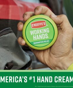 O'Keeffe's Working Hands Hand Cream, 3.4 oz., Jar, (Pack of 2) 3.4 Ounce (Pack of 2) 25 8149ovsAO9L