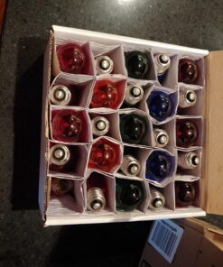 Novelty Lights 25 Pack S14 Outdoor Patio Edison Replacement Bulbs, E26 Medium Base, Multi, 11 Watt 25 Count (Pack of 1) 40 8149u7dJ5dL