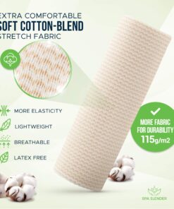 SPA SLENDER 6-inch Elastic Wrap - Compression Bandage with Hook and Loop Closure – Non-Latex Bandage Elastic Wrap for Injuries and Soreness – 2 pcs Washable Wide Elastic Bandage 2 Count 15 814AOq2WvnL