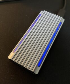 M.2 NVMe SSD Enclosure Adapter USB C 3.2 Gen 2 10Gbps M.2 NVMe to SATA Reader, Tool-Free 6Gbps SATA, RGB NVMe Enclosure Aluminum Case Support UASP Trim for PCIe M-Key(B+M Key) SSD Size 2242/2260/2280 RGB Version 54 814Ac82U04L