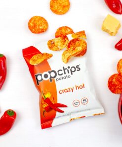 Alternative view of Popchips Potato Chips, Crazy Hot, 0.7 Ounce Snack Packs, (Pack of 24) 0.7 Ounce (Pack of 24)
