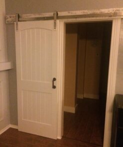 TMS 6 Foot Stainless Steel Country Sliding Barn Wooden Door Hardware Track Set 6 FT (72") 32 814CNTiV7L