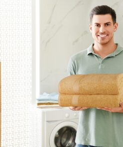 Utopia Towels - Luxurious Jumbo Bath Sheet 1 Piece - 600 GSM 100% Ring Spun Cotton Highly Absorbent and Quick Dry Extra Large Bath Towel - Super Soft Hotel Quality Towel (35 x 70 Inches, Beige) 1 Piece Bath Sheet 15 814CdUw83tL