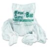 General Supply N250CW01 Bag-A-Rags Reusable Wiping Cloths, Cotton, White, 1lb Pack