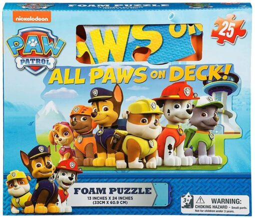 Gift Item Paw Patrol Foam Floor Puzzle by Cardinal (25 Piece), Multicolor