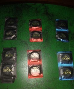 SKYN Selection – 24 Count (10 Original, 6 Extra Studded, 8 Extra Lube) – Lubricated Latex-Free Condoms 23 814Cup7Q6TL