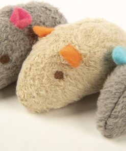 Alternative view of SmartyKat (3 Count) Skitter Critters Catnip Cat Toys - Gray/Cream, 3 Count Set of 3 Skitter Critter Mouse