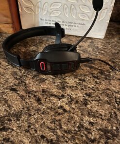 LEVN Bluetooth Headset with Microphone, Trucker Bluetooth Headset with AI Noise Cancelling & Mute Button, Wireless On-Ear Headphones 60 Hrs Working Time, for Trucker Home Office Remote Work Zoom LE-HS012 37 814E3wrw8tL