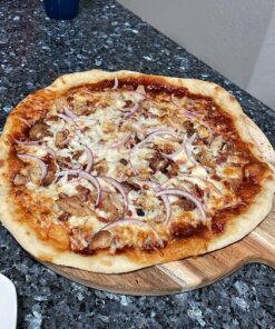 CucinaPro Pizza Stone for Oven, Grill, BBQ- Extra Thick 5/8" Cordierite Rectangular Baking Stone for Better Cooking- 16" x 14" Pan- Holds High Temperature Perfectly For Crispy Crust- Kitchen Must Have 16" x 14" 32 814FW65Mr8L