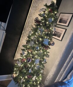 National Tree Company Artificial Slim Christmas Tree, Green, Kingswood Fir, Includes Stand, 7.5 Feet Kingswood Fir Slim-7.5 ft 42 814G 5GIt1L