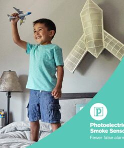 First Alert BRK PRC710 Smoke and Carbon Monoxide Alarm with Built-In 10-Year Battery , White Detector Alarm 20 814G7JZW nL