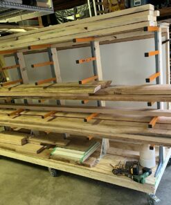 Bora Wood Organizer and Lumber Storage Metal Rack with 6-Level Wall Mount – Indoor and Outdoor Use, In Orange | PBR-001 80 814I0LkI9aL