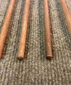 Percussion Mallet (Pair) Mallets for Keyboard Music and Tongue Drum, Soft Rubber Heads –– MADE IN U.S.A. –– Stained Solid Birch Handles Soft Black Single Pair 24 814I4xlbDAL