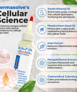 Dermasolve 4 oz Psoriasis, Seborrheic Dermatitis, & Dandruff Scalp Oil 2 Pack | Dermatologist Approved | Flaky Scalp Relief | Clinically Tested, Long-Lasting Itch-Free, High-Performance Formula 4 Ounce (Pack of 2) 16 814JOAYlrZL
