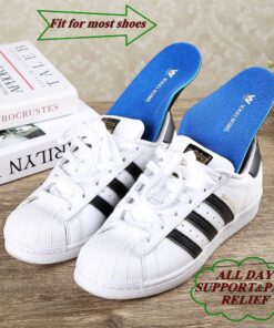 WAKI HOME Orthotics Insoles/Inserts/Pads with Arch Supports for Flat Feet,Plantar Fasciitis,Feet Pain,Pronation,Metatarsal Support for Men and Women Blue US Men 4-4 1/2---Women 6-6 1/2 (9.06")(230MM) 16 814JSilRRCL