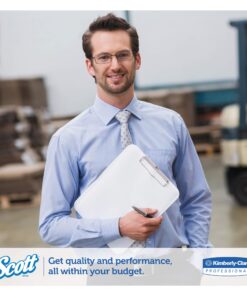 Scott 01005 Hard Roll Towels, 1.5" Core, 8" x 1000ft, Recycled, White (Case of 6 Rolls) 10 814KXFRQKTL