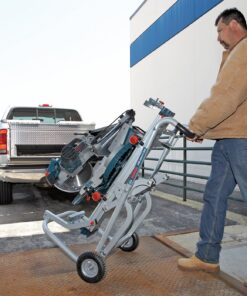 Bosch Portable Gravity-Rise Wheeled Miter Saw Stand T4B 39 814LgzUbLtL
