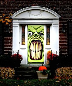 Halloween Haunted House Green Goblin Door Cover by Greenbrier 16 814MvWEkSRL