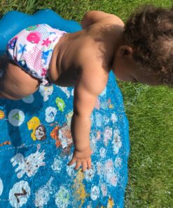 ALVABABY Swim Diapers 2pcs Baby & Toddler Snap One Size Reusable Adjustable Baby Shower Gifts Baby Boy SW09-10 01 Fish & Sailboat Small 28 814NU48IWxL