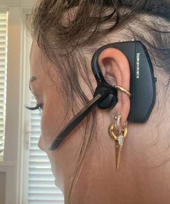 Poly Voyager 5200 Wireless Headset (Plantronics) - Single-Ear Bluetooth Headset w/Noise-Canceling Mic - Ergonomic Design - Voice Controls - Lightweight - Connect to Mobile/Tablet via Bluetooth 39 814NVd1ecL