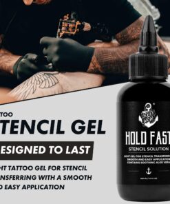 Sorry Mom Tattoo Stencil Gel Solution - Tattoo Transfer Gel for Clear, Dark Stencils - HOLD FAST Tattoo Stencil Transfer Gel for Tattooing - Tattoo Gel & Tattoo Supplies Made by Professionals (3.4 oz) 3.4 Fl Oz / 100 ml 10 814OdEVv0WL