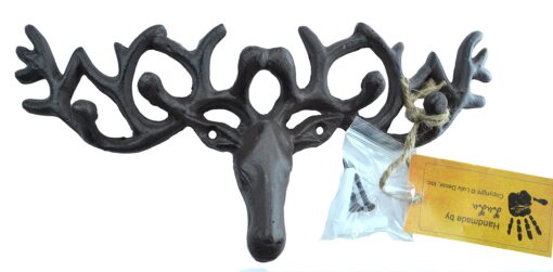 Lulu Decor, Cast Iron Deer Head Key Holder (Deer)