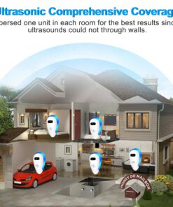 Avantaway Ultrasonic Pest Repeller, Indoor Pest Control for Mosquito, Mouse, Cockroach, Bug, Roach,Upgraded Electronic Plug-in Insect Repellent for House, Garages, Warehouses, Offices, Hotel,6 Pack WHITE 12 814P2yvdNL