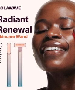 Solawave 4-in-1 Radiant Renewal Wand and Serum Bundle, Face Skincare Wand with Facial Massager, Facial Wand with Renew Complex Serum Blue/Pink Ombre 20 814PLXCZe0L