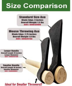 Light Throwing Tomahawk - Mouse Hawk Designed for Young Thrower - 16" Hand Forged Small Throwing Hatchet 13 814Q0ZRz8PL