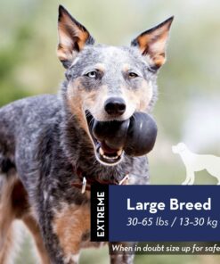 Alternative view of KONG - Extreme Dog Toy - Toughest Natural Rubber, Black - Fun to Chew, Chase and Fetch - for Large Dogs Standard Packaging