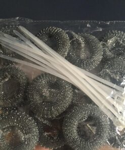 12 Pack of Washing Machine Lint Traps. Comes with 12 Ties. Attach to Your Washer Sink Hose and Allow the Metal Mesh Trap to Filter the Laundry Water. Stainless Steel and Rust Proof. 30 814QzgFhoVL