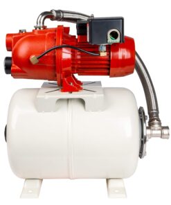 Red Lion RL-SWJ50/RL6H Dual Voltage (115/230 V) 1/2 HP Shallow Well Jet Pump/Tank Combo 12.6 GPM Cast Iron Pump with 5.8 Gallon Pressure Tank, Red/White, 97080503 11 814Re1jTb1L