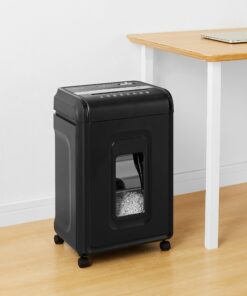 Amazon Basics 24 Sheet Cross Cut Paper, CD and Credit Card Home Office Shredder with Pullout Basket, Black 24 814SYbJn41L