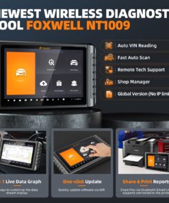 FOXWELL NT1009 Bluetooth Bi-Directional Scan Tool, ECU Coding, 30+ Reset, All System Diagnostic Tool, 3-Years Free Update, FCA AutoAuth, CAN FD, 10.1 inch Car Scanner, OBD2 Scanner for All Cars Black 27 814TczWA5yL
