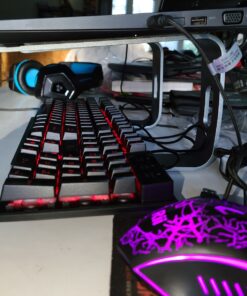 Rii Gaming Keyboard and Mouse Set, 3-LED Backlit Mechanical Feel Business Office Keyboard Colorful Breathing Backlit Gaming Mouse for Working or Primer Gaming,Office Device (RK108) 36 814VuGbNWL