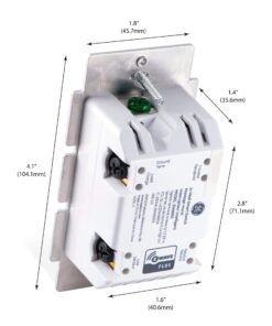 GE home electrical 14291 Enbrighten Z-Wave Plus Smart Switch, Works with Alexa, Google Assistant, SmartThings, Zwave Hub Required, Repeater/Range Extender, 3-Way Ready 1st Gen, White & Light Almond 18 814Vx4sECKL