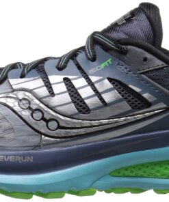 Saucony Women's Triumph ISO 2 Running Shoe 7 Grey/Blue/Slime 15 814WeeW9cDL
