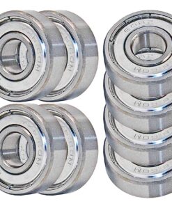 VXB 608ZZ Set of 8 Skateboard Bearing 608Z Shielded Ball Bearings 28 814X2I449L