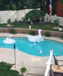 GoFloats Swan Party Tube Inflatable Raft, Float in Style (for Adults and Kids) Large 35 814XqdIWYQL