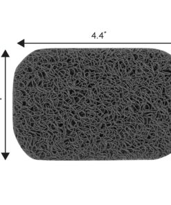 S&T INC. Soap Holder for Kitchen and Bathroom Soap Dish, Soap Saver for Hand Soap and Bar Soap, 4 Pack, 2.9 Inches by 4.4 Inches, Dark Grey 18 814Yblr7YL 2