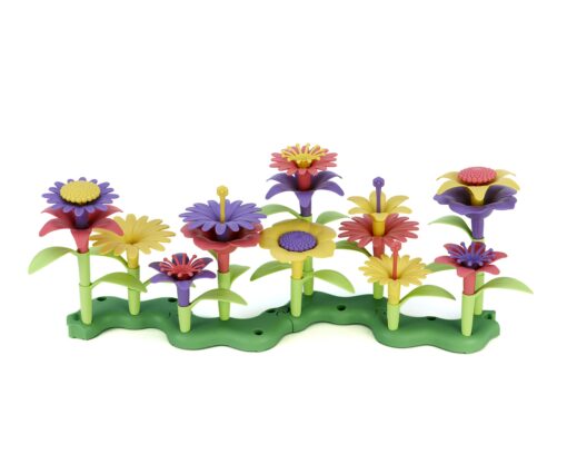 Green Toys Build-a-Bouquet Floral Arrangement Playset - BPA Free, Phthalates Free, Creative Play Toys for Gross Motors, Fine Motor Skill Development. Toys and Games