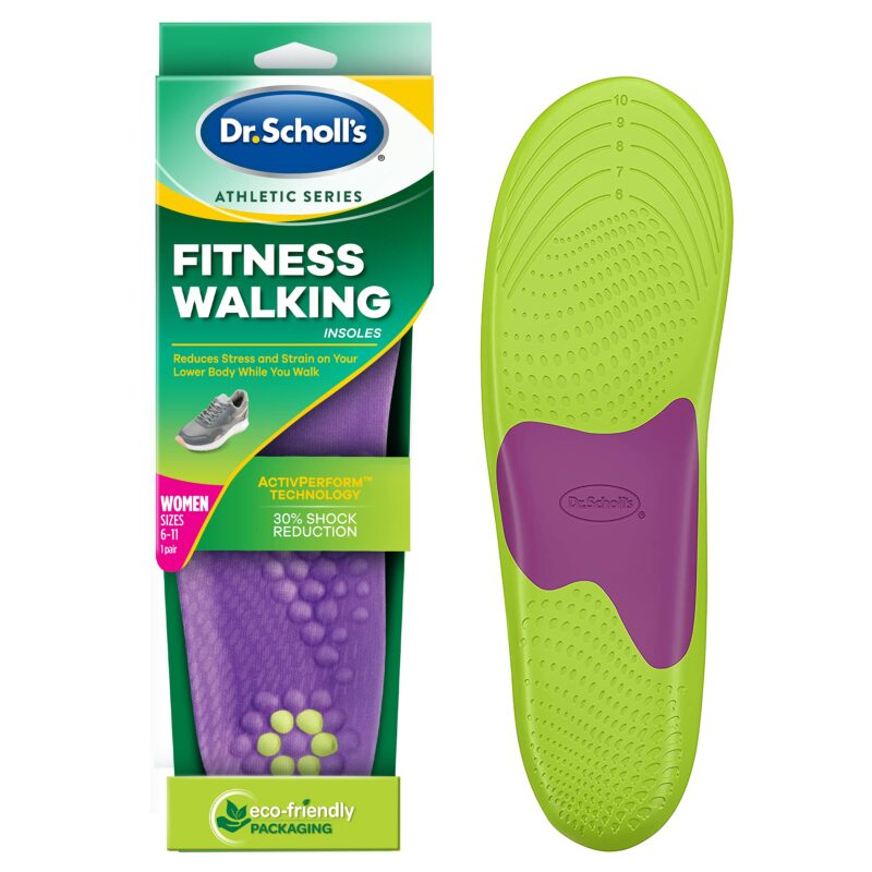 Catalog 4 Dr. Scholl's Fitness Walking Insoles/Reduce Stress and Strain on Your Lower Body While You Walk and Reduce Muscle Soreness 1 Count (Pack of 1)