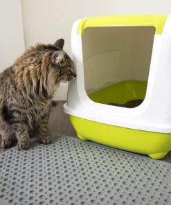 Petlinks Purr-fect Paws Multipurpose Cat Litter Mat - Gray, Medium,(Pack of 1) 30 814bKhkZqcL